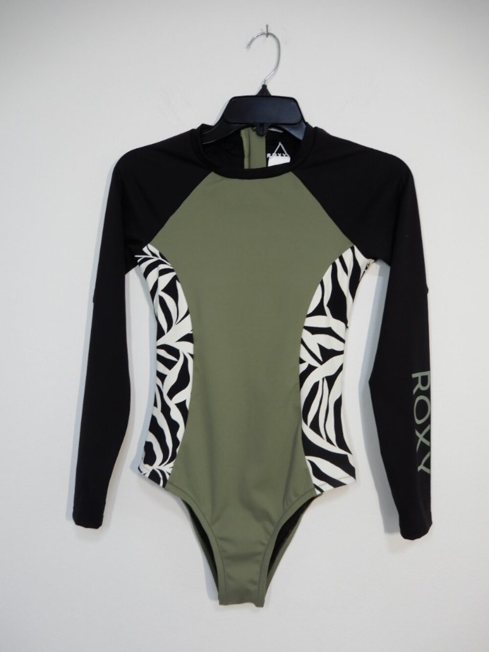 Roxy Surfer Paradise Surf One Piece Swimsuit Rashguard Size S Long Sleeve NEW - Picture 5 of 11